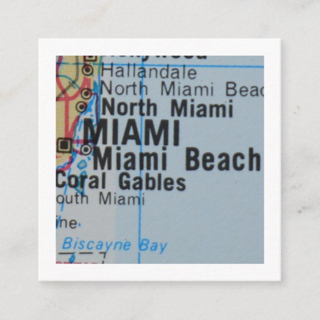 miami Vi har flyttat Nytt adress kort (Framsida)