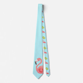 Miami Vibes Flamingo och Limes Neck Tie Slips