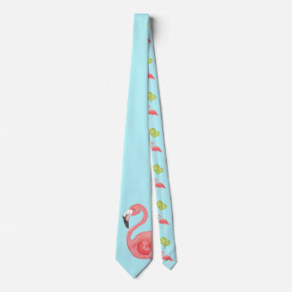 Miami Vibes Flamingo och Limes Neck Tie Slips
