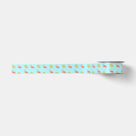 Miami Vibes Flamingo och Limes Ribbon