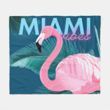 Miami Vibes Neon Flamingo Art Deco