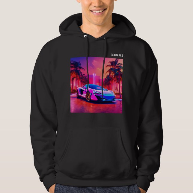 Miami Vice Rapper Ride Hoodie (Framsida)