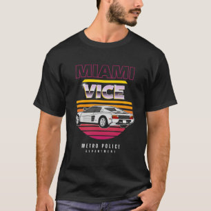 Miami Vice Retro Car T Shirt