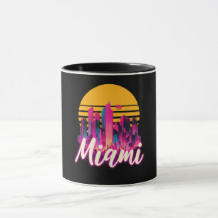 Miami vid solnedgången mugg