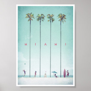 Miami Vintage resor Poster