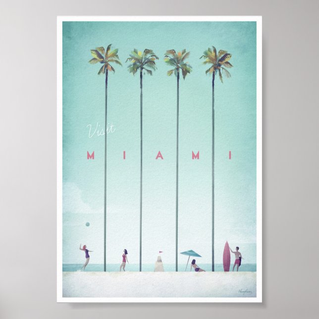 Miami Vintage resor Poster (Framsidan)
