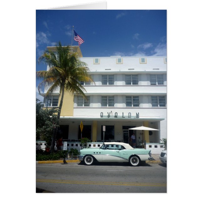 miami vintages liv hälsningskort (Framsidan)