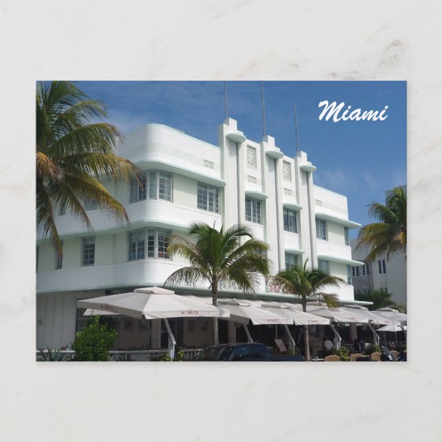 miami White Vykort (Framsida)