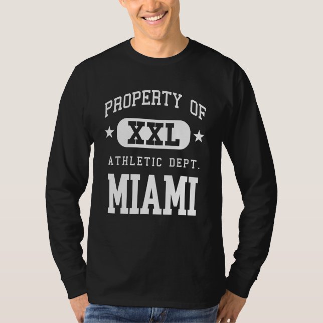 Miami XXL Athletic School Property T Shirt (Framsida)