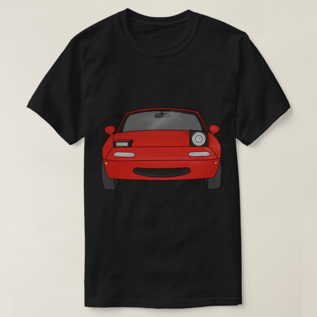 Miata MX5 red - blinkande etikett T Shirt (Design framsida)