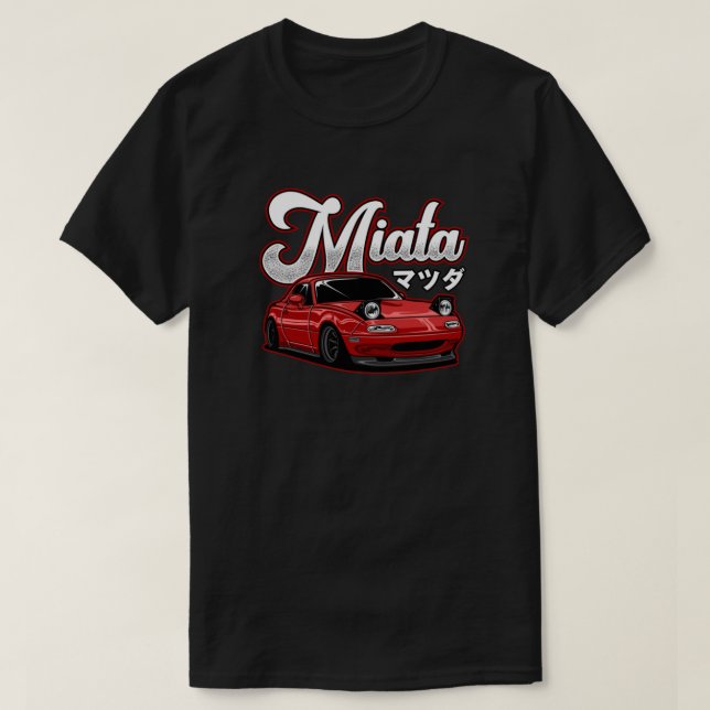 Miata MX-5 NA Red TShirt Essential T-Shirt (Design framsida)