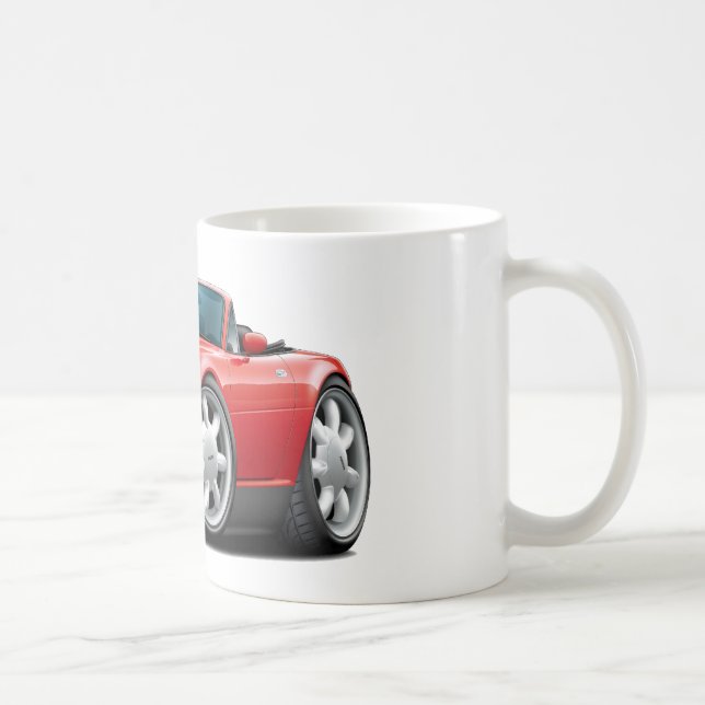 Miata röd bil 1990-98 kaffemugg (Höger)