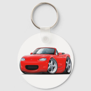 Miata röd bil 1999-05 nyckelring