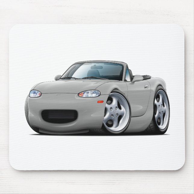 Miata silverbil 1999-05 musmatta (Framsidan)