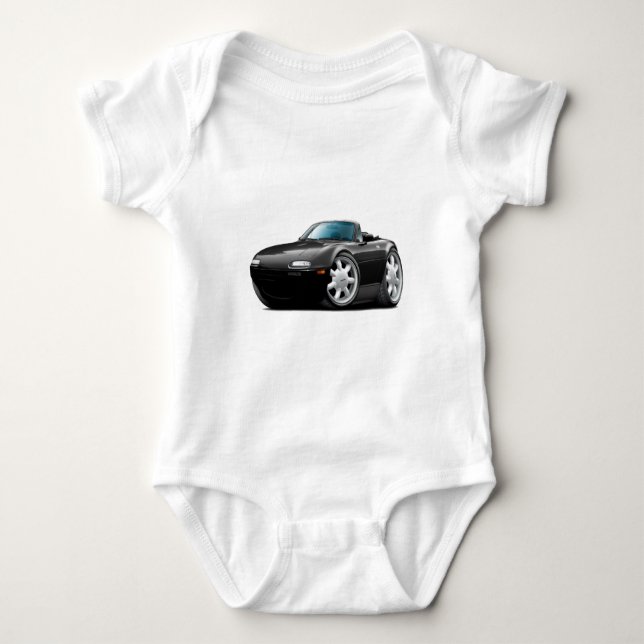 Miata svart bil 1990-98 tee (Framsida)