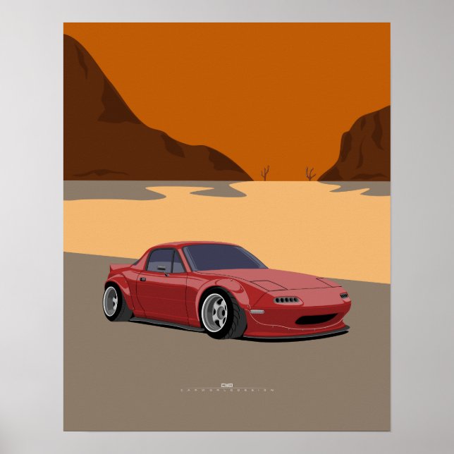 Miata Widebody Poster (Framsidan)