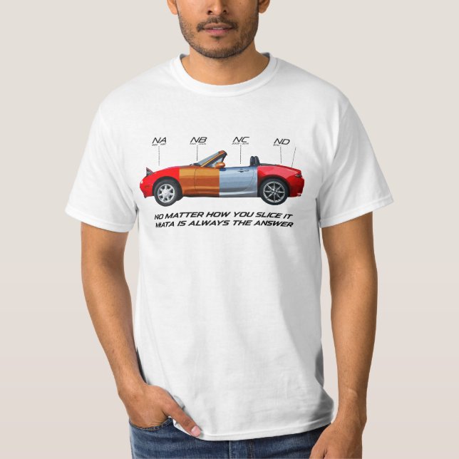 Miatas skivade utslagsplatsen tee shirt (Framsida)