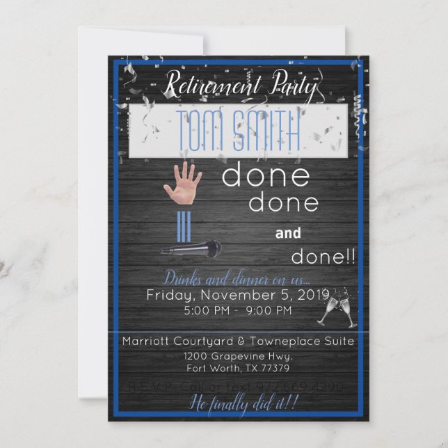 Mic Drop Pension Black och Blue (Framsida)