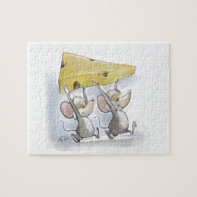 Mic & Mac-bringing i ostpusslet Pussel (Horisontell)