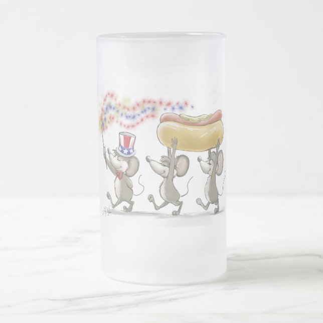 Mic, Mac & Moes Lycklig 4:e juli Frosted Mugg (Center)