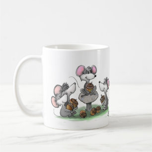Mic, Mac och Moes illustration av Lycklig Fars dag Kaffemugg