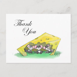 Mic, Mac och Moes tackfest Helg Vykort