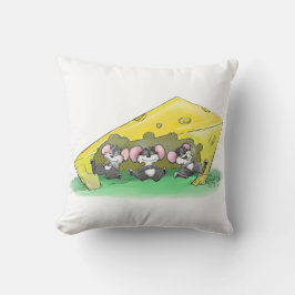 Mic, Mac och Moes upplevelse av Thanksgiving Art Kudde