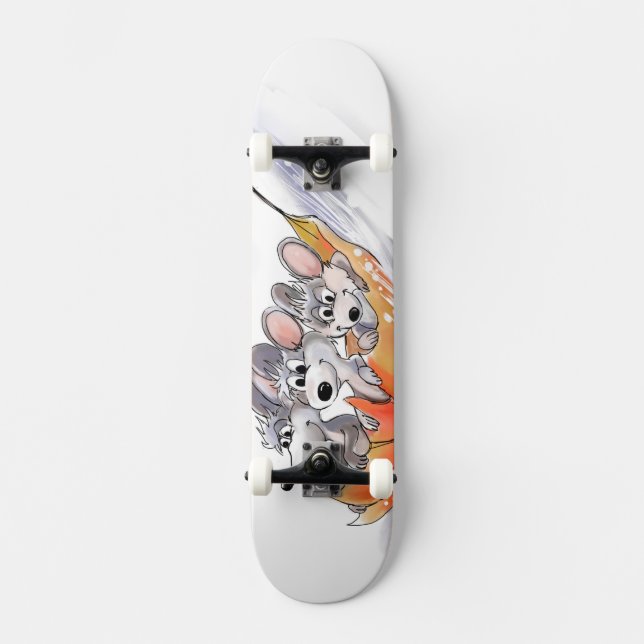 Mic, Mac och Moes Winter Helgdag Skateboard (Framsida)