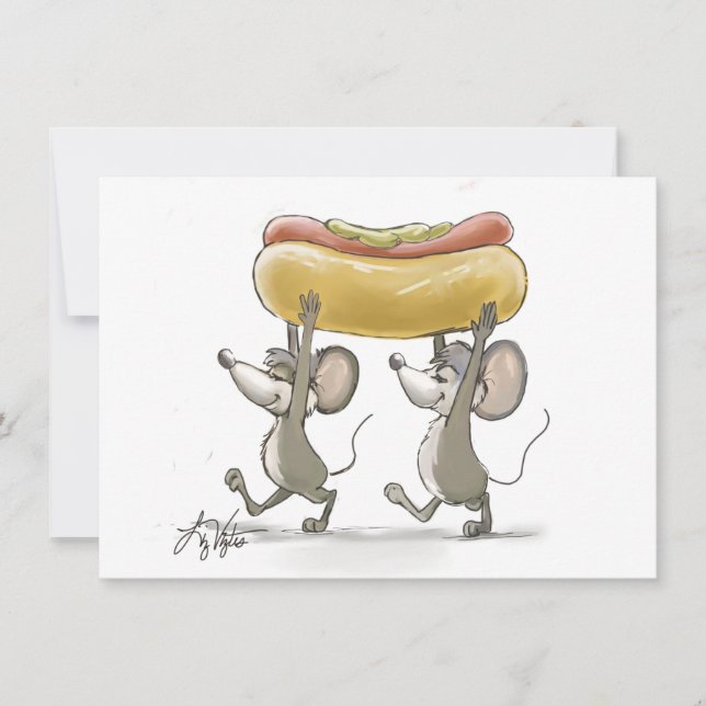 Mic- & Macs Picnic-/BBQFourth av Juli inbjudningar (Framsida)