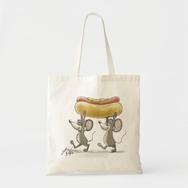 Mic & Mac's Picnic Tote Bag Tygkasse (Framsidan)