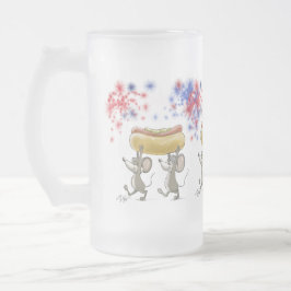 Mic och Mac's 4:e juli Nattdag Picnic Frosted Mugg