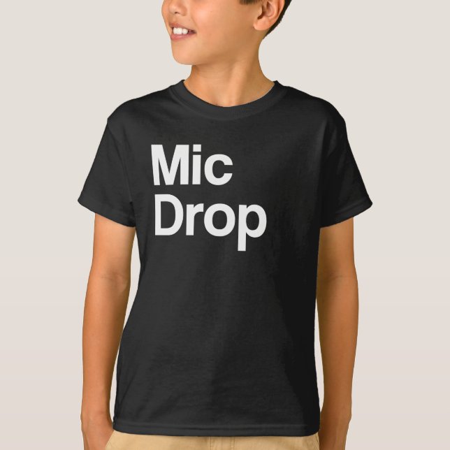 Mic tappar skjortan för familj T Shirt (Framsida)
