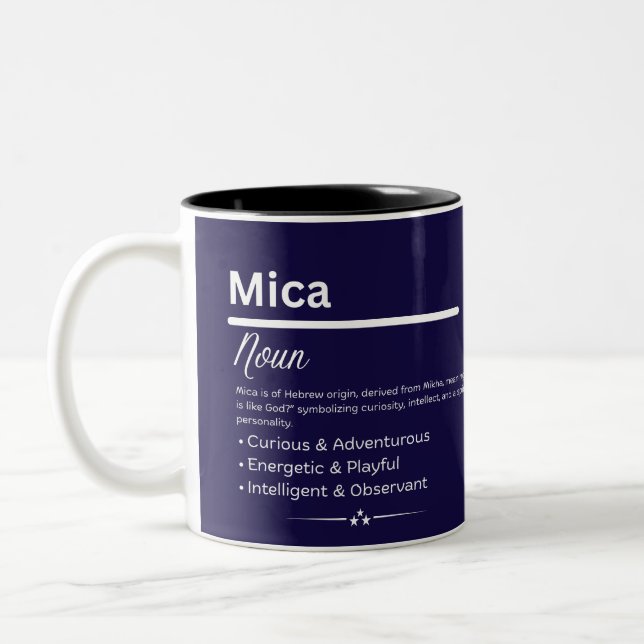 Mica, Personligt Namn Definition Kopp (Vänster)
