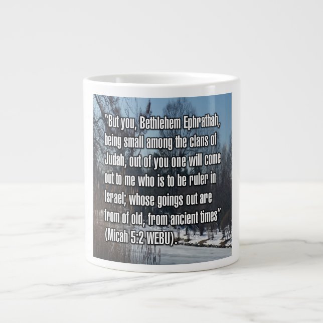 Micah 5:2 WEBU Mug Jumbo Mugg (Framsidan)