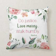 Micah 6:8-Blommigtens vattenfärgsPersonlig