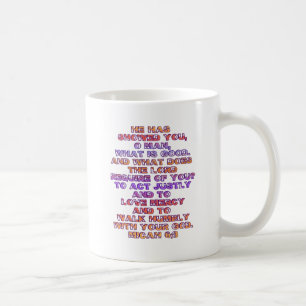 Micah 6:8 kaffemugg