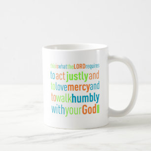 Micah 6:8 kaffemugg