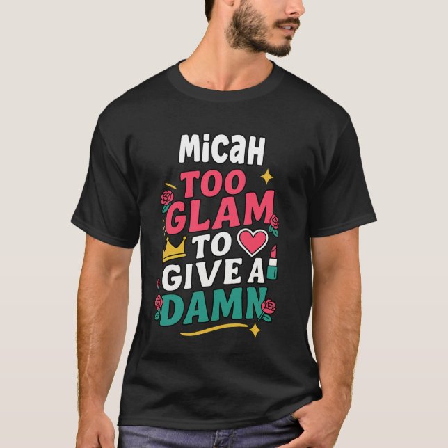 MICAH Personalized Women's Gift Custom MICAH T Shirt (Framsida)