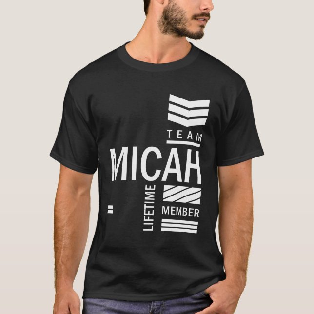 Micah Personlig Namn Birthday Gift T Shirt (Framsida)