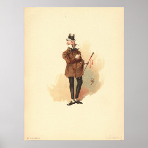 Micawber by Kyd - Dickens' David Copperfield Poster
