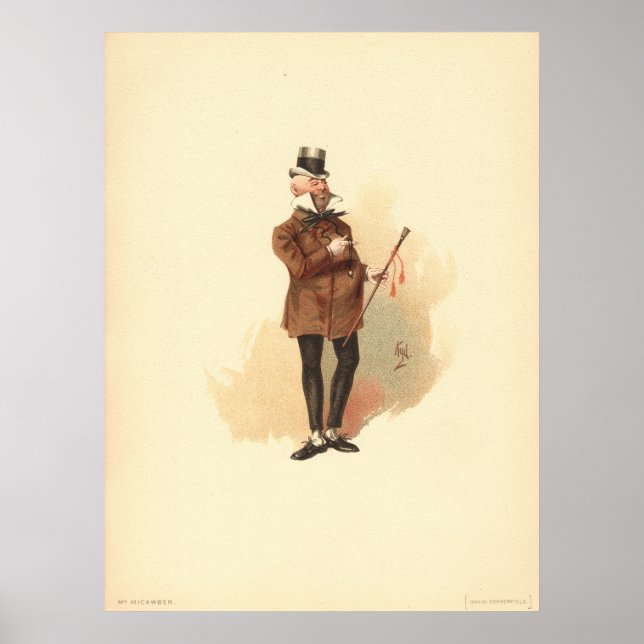 Micawber by Kyd - Dickens' David Copperfield Poster (Framsidan)