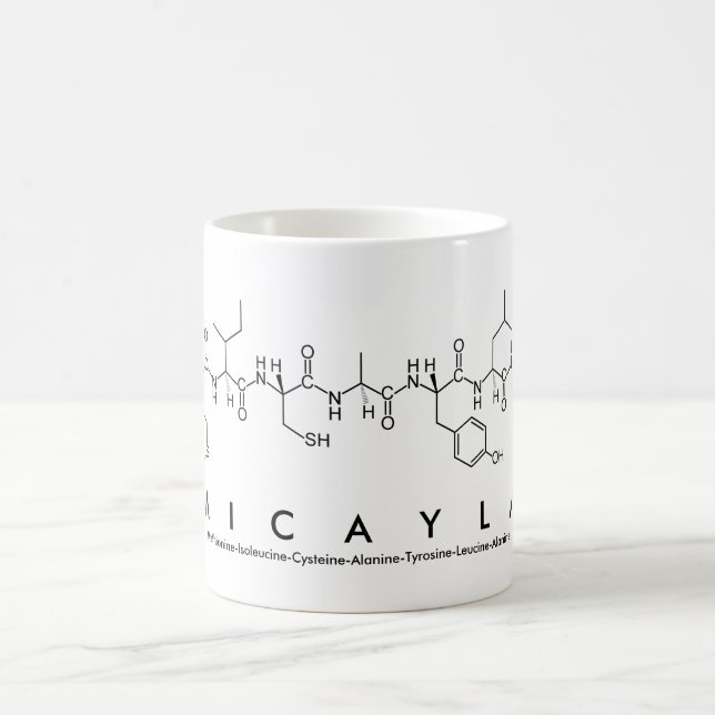 Micayla peptide namn mugg (Center)