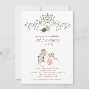 Mice Baby Shower Inbjudningar