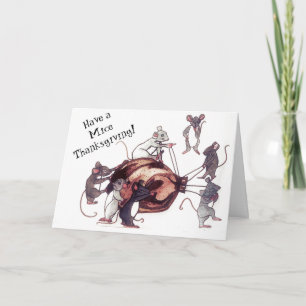 MICE-kort för mappad thanksgiving-hälsning Kort