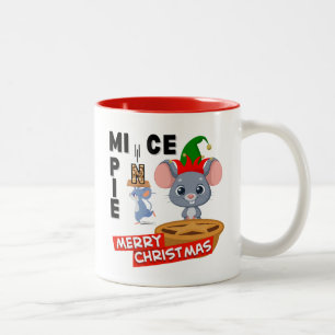 MICE som tog brev N från en MINCE PAJ Två-Tonad Mugg