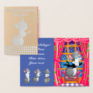 Mice spelar konsert folierat kort