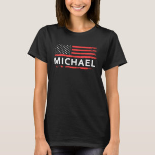 MICHAEL AMERIKANSK FLAGGA FÖR MICHAEL T SHIRT