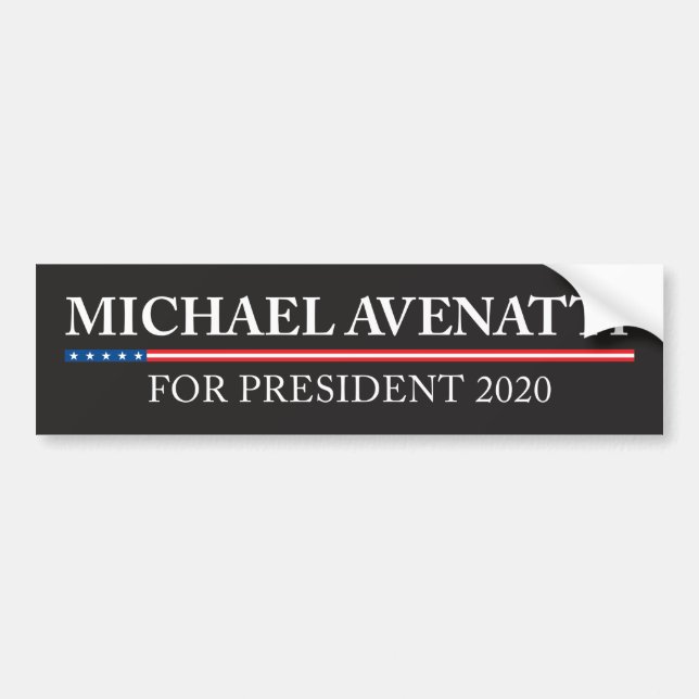 Michael Avenatti för den presidentbildekalet 2020 Bildekal (Framsidan)