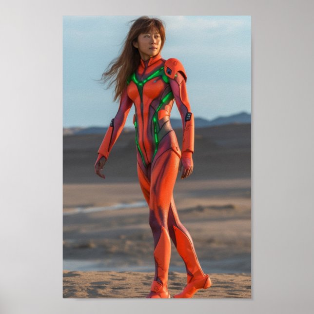 Michael Bay's Evangelion - Asuka Poster (Framsidan)
