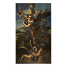 Michael beseats Satan